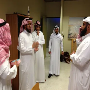 وفد عمادة شؤون الطلاب يزور  إدارة التغذية بجامعة الإمام محمد بن سعود الإسلامية