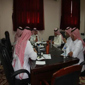 Dean of Faculty of Sciences and Huamnities in Alghat Receives the Direcotor of University Department of Security and Safety in Alzulfi and Alghat and Assistant Manager of Operating and Maintenance Management in Alzulfi and Alghat