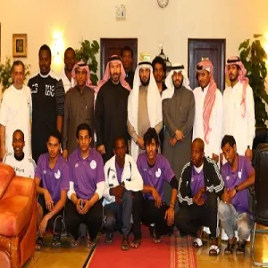 Dean of Student Affairs Makes a visit to the Najran University Volleyball Team and He meets with the University Team Players