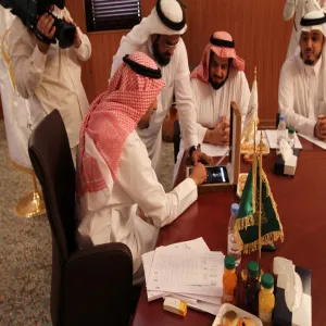 Al Majmaah university rector opened the new university electronic gate