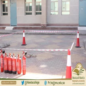 اجتماع لجنة خطة إخلاء مباني الطالبات