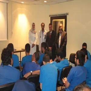 Students of Faculty of Medicine Pay a Visit to Prince Sultan Military City.