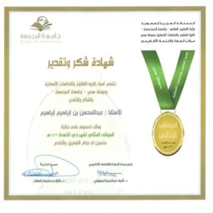 The ideal employee for the month of Dhul Qa'ada 1432 H