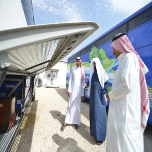 HE the Vice Rector Supervises the Procedures of Facilitating the Training and E-learning Community Bus