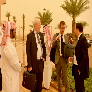 Pearson Vue Delegation Visits the Itinerant Training and E-learning Community project