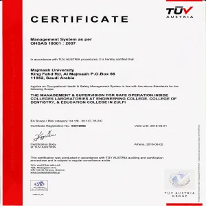 OHSAS CERTIFICATE