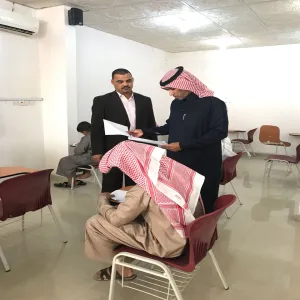 زيارة تفقدية لمتابعة سير الاختبارات النهائية بمقر الكلية بمحافظة الزلفي