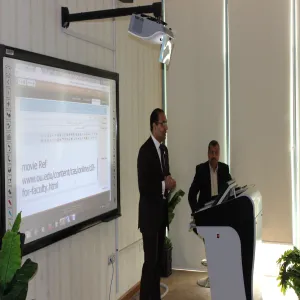 E-LEARNING UNIT HOLDS A TRAINING COURSE FOR ADMINISTRATIVE STAFF FOR THE DEVELOPMENT OF PERSONAL WEBSITES