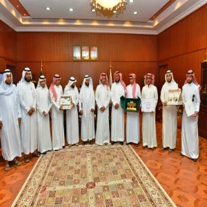 HIS HIGHNESS THE RECTOR RECEIVES THE STAFF OF STUDENT AFFAIRS DEANSHIP