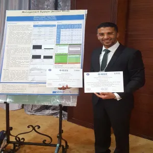 SCHOLARSHIP-STUDENT AL-SHAREEF WINS BEST POSTER AWARD AT INTERNATIONAL CONFERENCE FOR ENGINEERING AND INFORMATION TECHNOLOGY
