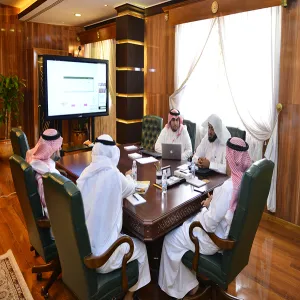 HIS EXCELLENCY THE RECTOR REVIEWS THE COMPLETITION OF STATISTIC DATA
