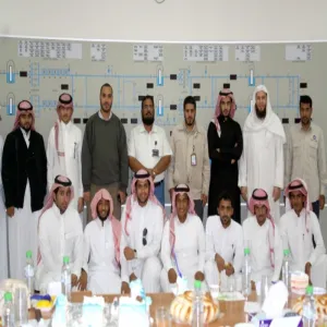 STUDENT DELEGATION FROM THE DEPARTMENT OF MECHANICAL AND INDUSTRIAL ENGINEERING PAYS A VISIT TO THE GENERAL ESTABLISHMENT OF DESALINATION IN MAJMAAH