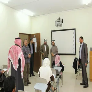 THE UNIVERSITY VICE-RECTOR PAYS A VISIT TO THE COLLEGE OF SCIENCE AND HUMANITIES IN HAWTAT SUDAIR