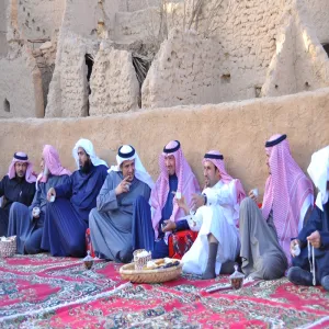 His Excellency the University Rector Visits the Historical Village in Awdat Sudair