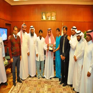 HIS HIGHNESS THE RECTOR RECEIVES THE PARTICIPANT DELEGATION IN THE 5TH INTERNATIONAL EXHIBITION FOR PATENT