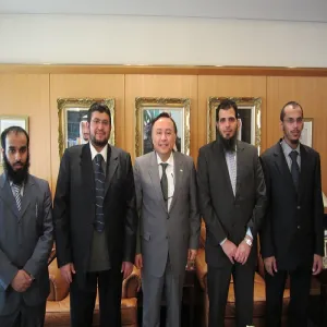 A DELEGATION FROM THE DEANSHIP OF SCIENTIFIC RESEARCH, ENGINEERING RESEARCH CENTER AND APPLIED SCIENCES AT THE UNIVERSITY VISITS JAPAN