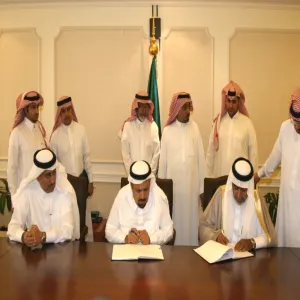 HIS HIGHNESS THE RECTOR EXTENDS HIS THANKS AND APPRECIATIONS TO THE CUSTODIAN OF THE TWO HOLY MOSQUES ON THE OCCASION OF HIS HIGHNESS MINISTER OF HIGHER EDUCATION SIGNING A PROJECT CONTRACT (SECOND PHASE) TO ESTABLISH THE GENERAL LOCATION OF THE UNIVERSIT