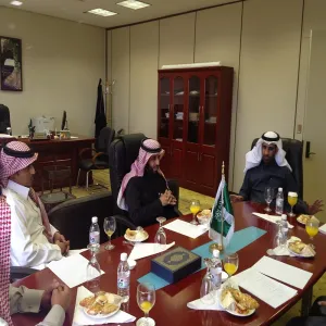 A Delegation of Student Affairs Deanship of Mjammah University on a Visit to King Saud University