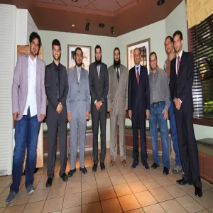HIS HIGHNESS THE RECTOR MEETS MU SPONSRED STUDENTS IN THE UNITED STATES