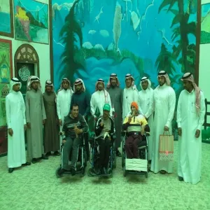A DELEGATION OF STUDENT ACTIVITIES UNIT FROM COLLEGE OF SCIENCE AND HUMANITIES PAYS A VISIT TO THE COMPREHENSIVE REHABILITATION CENTER