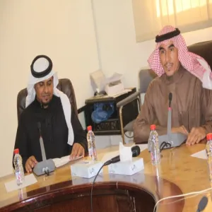 A DELEGATION OF STUDENTS FROM COMMUNITY COLLEGE PAYS A VISIT TO THE BUDGET DEPARTMENT AT THE EDUCATION DEPARTMENT IN MAJMAAH
