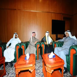 Rector receives Director General of Majmaah equestrian field and members of the Directors Board.