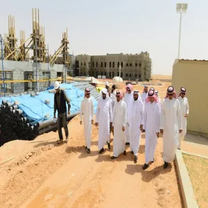 THE UNIVERSITY RECTOR CHECKS THE PROGRESS OF URGENT BUILDINGS PROJECT IN REMAH