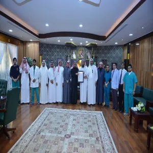 THE RECTOR WELCOMES THE DEAN OF APPLIED MEDICAL SCIENCES COLLEGE ALONG WITH WINNERS OF PATENTS AND STUDENT INVENTORS
