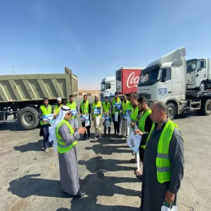 الجامعة تطلق مبادرة ( ركز معي ) لتوعية سائقي النقل الثقيل