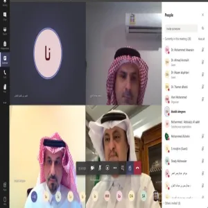معالي مدير الجامعة يترأس ثاني جلسة افتراضية لمجلس الجامعة في جلسته السادسة للعام الجامعي 1440 / 1441 هـ
