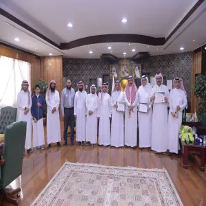 معالي مدير الجامعة يستقبل الفريق العلمي الحاصل على جوائز الاختراعات العلمية في المعرض الدولي العاشر للاختراعات في الشرق الأوسط