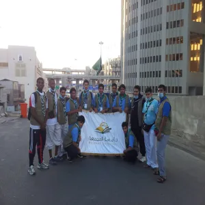 In accordance with the instructions of His Excellency the director of the university: the university' students volunteered for participation in Hajj season this year.