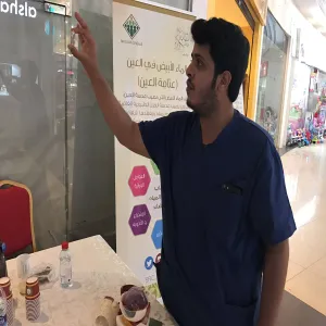 نادي المسؤولية الاجتماعية يقيم حملة عن أهم أمراض العيون بالتعاون مع كلية الطب
