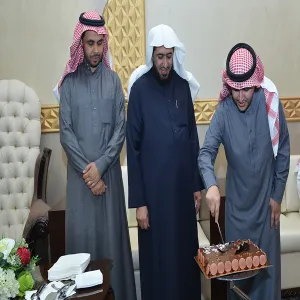 The Staff of the Rectorship celebrates Their Colleague  Thamer Al-Mutairi