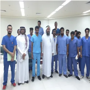 DEAN OF APPLIED SCIENCES MEETS WITH STUDENTS OF THE DEPARTMENT OF MEDICAL LABORATORIES IN ZULFI